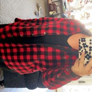 Black and red flannel